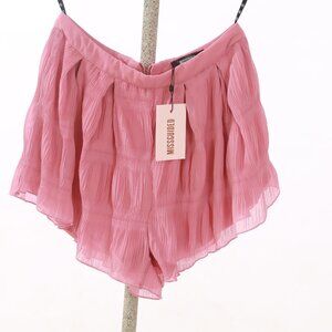 Ruffle pink shorts